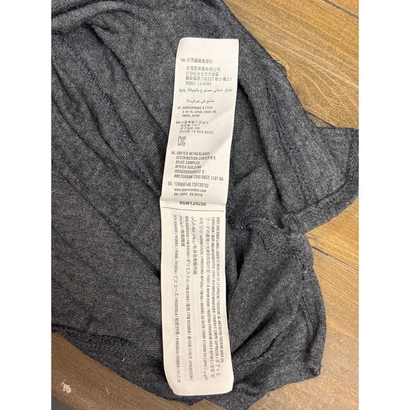 Abercrombie & Fitch Womens Charcoal Gray Hoodie Size L - Picture 7 of 9